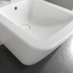 Villeroy & Boch Finion bidet suspendu 1 trou de robinetterie 37.5x56cm - CeramicPlus avec trop-plein blanc SW106544