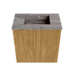 Mondiaz JOYA-DLUX Meuble de toilette 40cm - couleur Chêne - Vasque FAYE position Milieu Sans trou de robinet couleur Sombra SW1424238