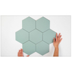 Terravito Bereno carreau mural et de sol - 15x17cm - 9mm - Hexagone - Vert mat SW476706
