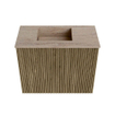 Mondiaz JOYA-DLUX 50cm meuble de toilette - couleur Dusk - Vasque FAYE position Gauche 1 trou de robinet couleur Saba. SW1426047