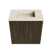 Mondiaz JOYA-DLUX Meuble de toilette 40cm - couleur Shadow - Lavabo FAYE position Milieu Sans trou de robinet couleur Meli. SW1424878