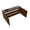 MONDIAZ TURE-DLUX Meuble toilette - 120cm - Rust - EDEN - vasque Lava - position gauche - 1 trou de robinet SW1104056