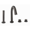Wiesbaden Caral 4-gats badrandthermostaat afbouwset gunmetal SW454660