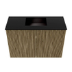 Mondiaz JOYA 60cm toiletmeubel - kleur Dusk - Wastafel FAYE positie Midden 1 kraangat kleur Urban. SW1421643
