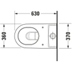 Duravit Starck 2 cuvette pour réservoir apparent vario avec fixation dissimulée sans réservoir blanc 0295871