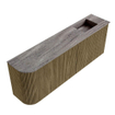 Mondiaz JOYA-DLUX 111.6cm toiletmeubel - ronding links kleur Dusk - Wastafel FAYE positie Rechts Zonder kraangat kleur Oza. SW1426027