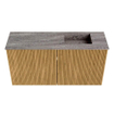 Mondiaz JOYA-DLUX Meuble de toilette 80cm - couleur Oak - Vasque FAYE position Droite Sans trou de robinet couleur Oza SW1424120