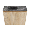 MONDIAZ TURE-DLUX 60cm toiletmeubel Washed Oak. EDEN wastafel Lava positie links. Zonder kraangat. SW1104099