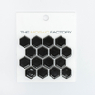 SAMPLE The Mosaic Factory Barcelona Carrelage mosaïque - 2.3x2.6x0.5cm - Carrelage mural - pour intérieur et extérieur hexagonal - céramique - noir SW861938