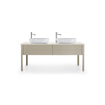 Duravit Luv vasque à poser 60x40cm sans trou de robinetterie blanc SW227983