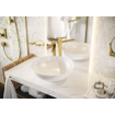 Hansgrohe Fixfit Square muuraansluitbocht m. terugslagklep polished gold SW358911