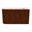 Mondiaz JOYA-DLUX 71.6cm toiletmeubel - ronding links kleur Ruby - Wastafel FAYE positie Rechts Zonder kraangat kleur Nata. SW1426264