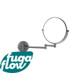 FugaFlow miroir de maquillage - 20cm - rond - PVD - gunmetal brossé SW1204466