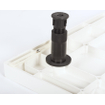 Haceka Belice pieds de receveur de douche - 9x Composite Tray carré + quadrant 800x800 / 900x900 HA437033