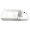 Wiesbaden One Pack Mini-Rhea droite lave-mains 360x180x90 Carrara SW539015