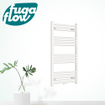 FugaFlow Eccelente Acces badkamer radiator 60x100cm recht middenaansluiting 424watt wit - Black Friday - SW1123175