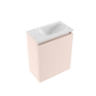 MONDIAZ TURE-DLUX Meuble toilette - 40cm - Rosee - EDEN - vasque Opalo - position droite - sans trou de robinet SW1104471