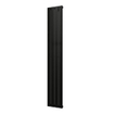 Plieger Cavallino Retto designradiator verticaal enkel middenaansluiting 1800x298mm 614W antraciet metallic 7252967