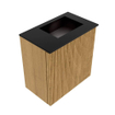 Mondiaz JOYA 40cm meuble de salle de bains - couleur Oak - Vasque FAYE position Droite Sans trou de robinet couleur Urban SW1421144