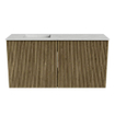 Mondiaz JOYA-DLUX 80cm toiletmeubel - kleur Dusk - Wastafel FAYE positie Links Zonder kraangat kleur Opalo. SW1423305