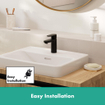 Hansgrohe Vernis wastafelkraan 110 highriser met waste chroom SW651942