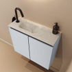 MONDIAZ TURE-DLUX meuble de toilettes 60cm Clay. Lavabo EDEN Opalo position gauche. Avec 1 trou de robinet. SW1104224