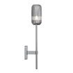 Astro Tacoma Single Grande Wandlamp/Plafondlamp - 230V - IP44 - cilinder - geribbeld - smoke glas - chroom SW1569640