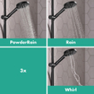 Hansgrohe Raindance Select S Showerpipe avec thermostatique 24cm PowderRain Noir mat SW297615