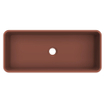 Arcqua Case vasque à poser - rectangulaire - 60x26cm - terracotta mat SW1209081