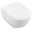 Villeroy & Boch Subway 2.0 Pack WC - WC suspendu - DirectFlush - à fond creux - abattant Slimseat - softclose & quickrelease - avec réservoir encastrable - plaque de commande blanc brillant - Blanc Alpin SW956273