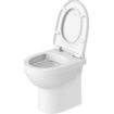 Duravit DuraStyle Basic set de WC au sol à fond creux sans rebord de rinçage 37x48cm avec abattant de WC à fermeture douce blanc SW358501