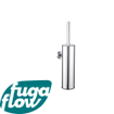 FugaFlow Efficiente Acces toiletborstelhouder - gesloten model - wand - rond - chroom - SW1197966