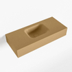 Mondiaz LEX Lavabo - 70x30x12cm - vasque centrale - sans trous de robinet - solid surface - Oro SW1026047