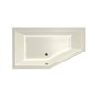 Xenz Society 160 baignoire sans panneau 160x90cm avec pieds sans vidage Autre Acrylique Pergamon haute brillance SW103341