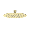 IVY Bond Ensemble de douche de pluie - encastré - symmetry - inverseur-arrêt 2 voies - bras mural 40 cm - grande douche de tête slim 20 cm - barre de douche avec sortie - flexible de douche 150 cm - douchette main satin spray - Or brossé mat PVD SW1033805