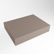 Mondiaz TOP 46 Plan sous vasque - 40x41x12cm - compatible comme plan de meuble - solid surface - Smoke SW1024804