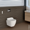 Geberit AquaClean Tuma Comfort WC-douche - plaque décorative WC-douche - verre blanc SW87553
