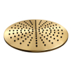 BRAUER Gold Carving douche de pluie encastrée thermostatique - 3 voies - ronde - set 96 - pomme de douche 30cm - bras de plafond - douchette 3 jets - flexible de douche - barre de douche intégrée - or brossé PVD SW1159073
