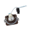 QAZQA Alberto Ensemble de spots encastrés - 1 spot - 9x11.2cm - y compris lampe LED dimmable - IP44 - Carré - Bronze SW1477246