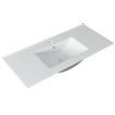 Saniclass Chaci Badkamermeubelset - 100x46x55cm - keramische wastafel wit - 1 wasbak - 1 kraangat - 2 lades - eiken SHOWROOMMODEL SHOW26276