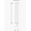 Plieger Siena radiateur design vertical double 1800x318mm 1096W anthracite métallisé 7253197