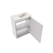 MONDIAZ TURE-DLUX Meuble WC 40 cm Cale. EDEN lavabo Frappe position droite. Sans trou de robinet. SW1105183