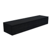 Arcqua living meuble 180x46x30cm 2 tiroirs sans poignée panneau de particules mélaminé chêne noir SW909443