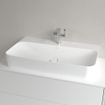 Villeroy & Boch Finion lavabo - dessous meulé 1 trou de robinet 80x47cm - Ceramic+ avec trop-plein dissimulé stone white SW209556