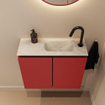 MONDIAZ TURE-DLUX Meuble de toilette 60cm Fire. Lavabo EDEN Ostra position droite. Avec 1 trou de robinet. SW1104806