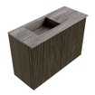 Mondiaz JOYA-DLUX 60cm toiletmeubel - kleur Shadow - Wastafel FAYE positie Links Zonder kraangat kleur Oza. SW1425027