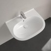 Villeroy & Boch O.novo wastafel 65x51cm met overloop 1 kraangat wit 0124130