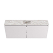 MONDIAZ TURE-DLUX Meuble toilette - 120cm - Cale - EDEN - vasque Glace - position centrale - sans trou de robinet SW1103185