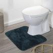 Sealskin angora tapis de toilette 55x60 cm polyester vert foncé SW699513