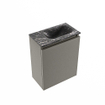 MONDIAZ TURE-DLUX Meuble toilette - 40cm - Smoke - EDEN - vasque Lava - position droite - 1 trou de robinet SW1104093